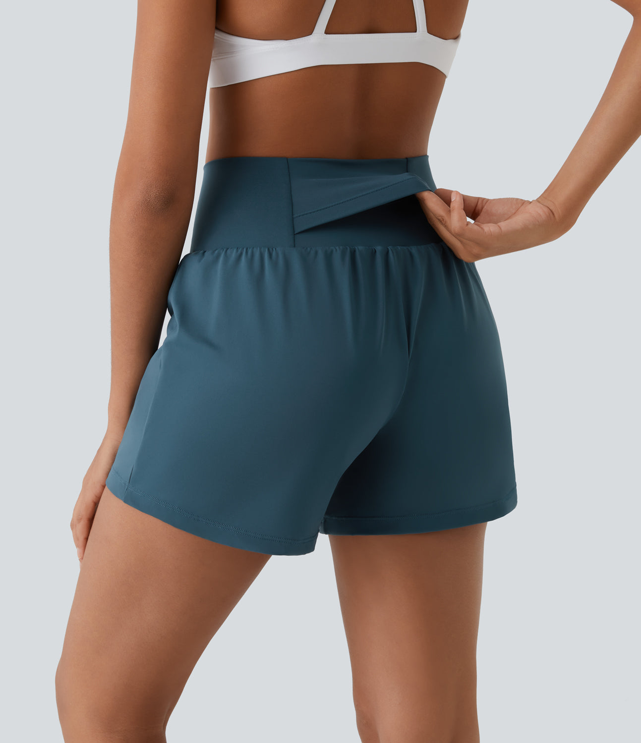 Hilara™ | 2-in-1-Yoga-Shorts mit hoher Taille, Gesäßtasche und Seitentasche