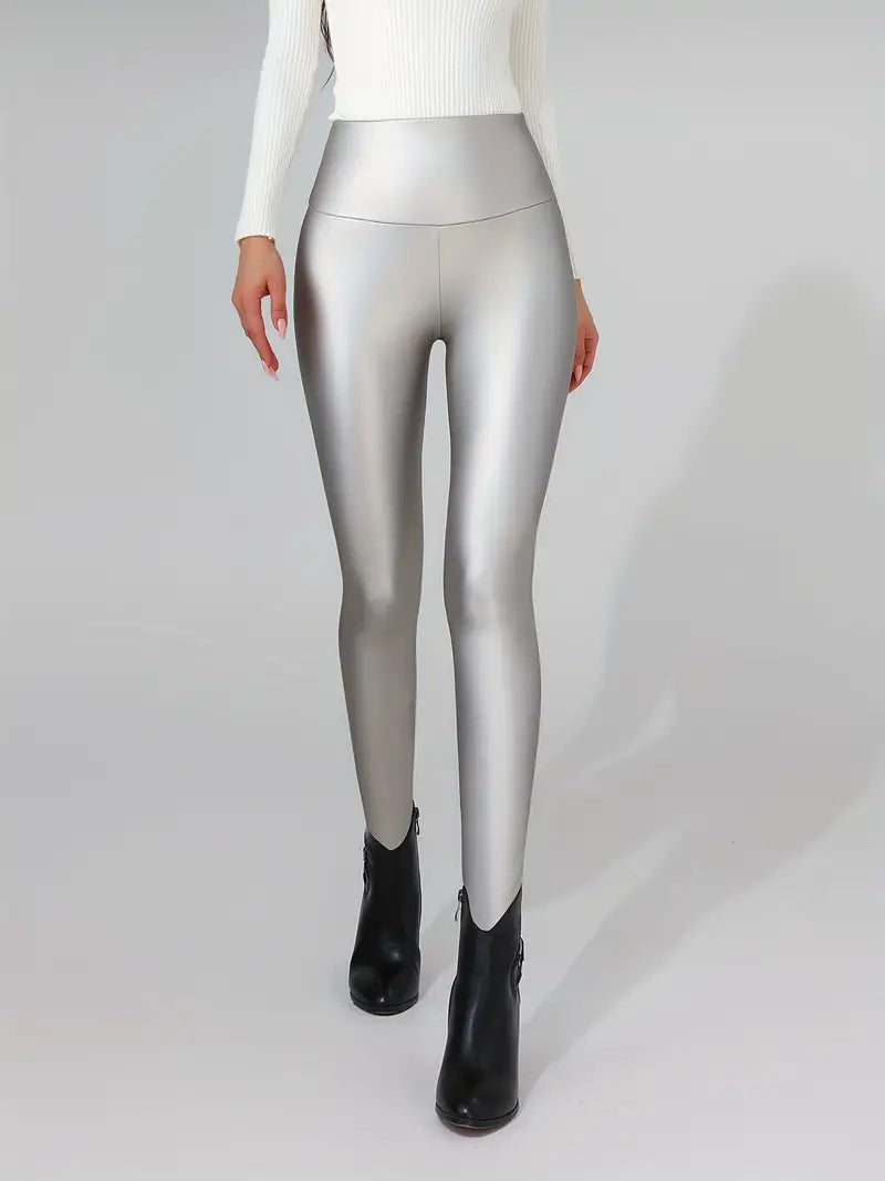 Mia – Kunstleder-Leggings mit hoher Taille