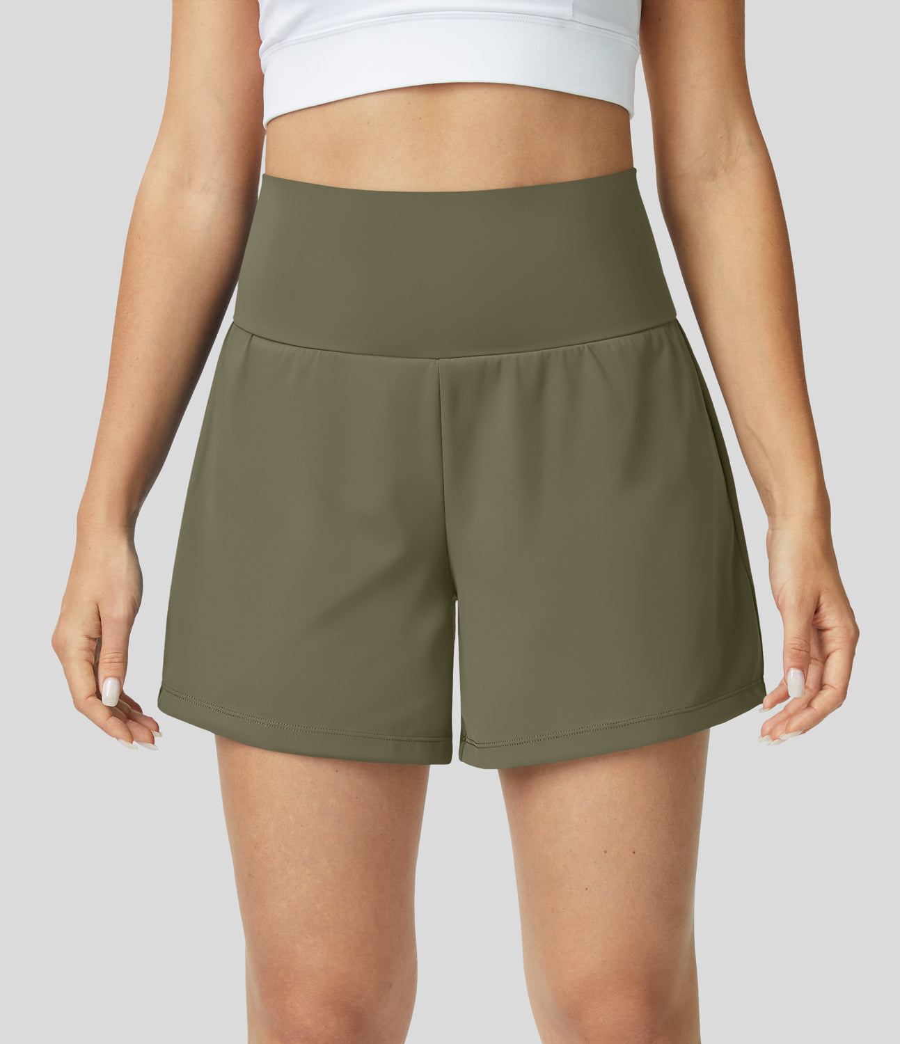 Hilara™ | 2-in-1-Yoga-Shorts mit hoher Taille, Gesäßtasche und Seitentasche