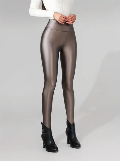 Mia – Kunstleder-Leggings mit hoher Taille