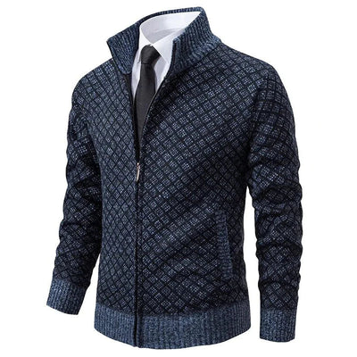 Jacquard Strickjacke