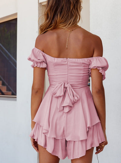 Kurzes Kleid in Grassia-Rosa