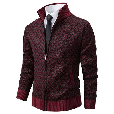 Jacquard Strickjacke