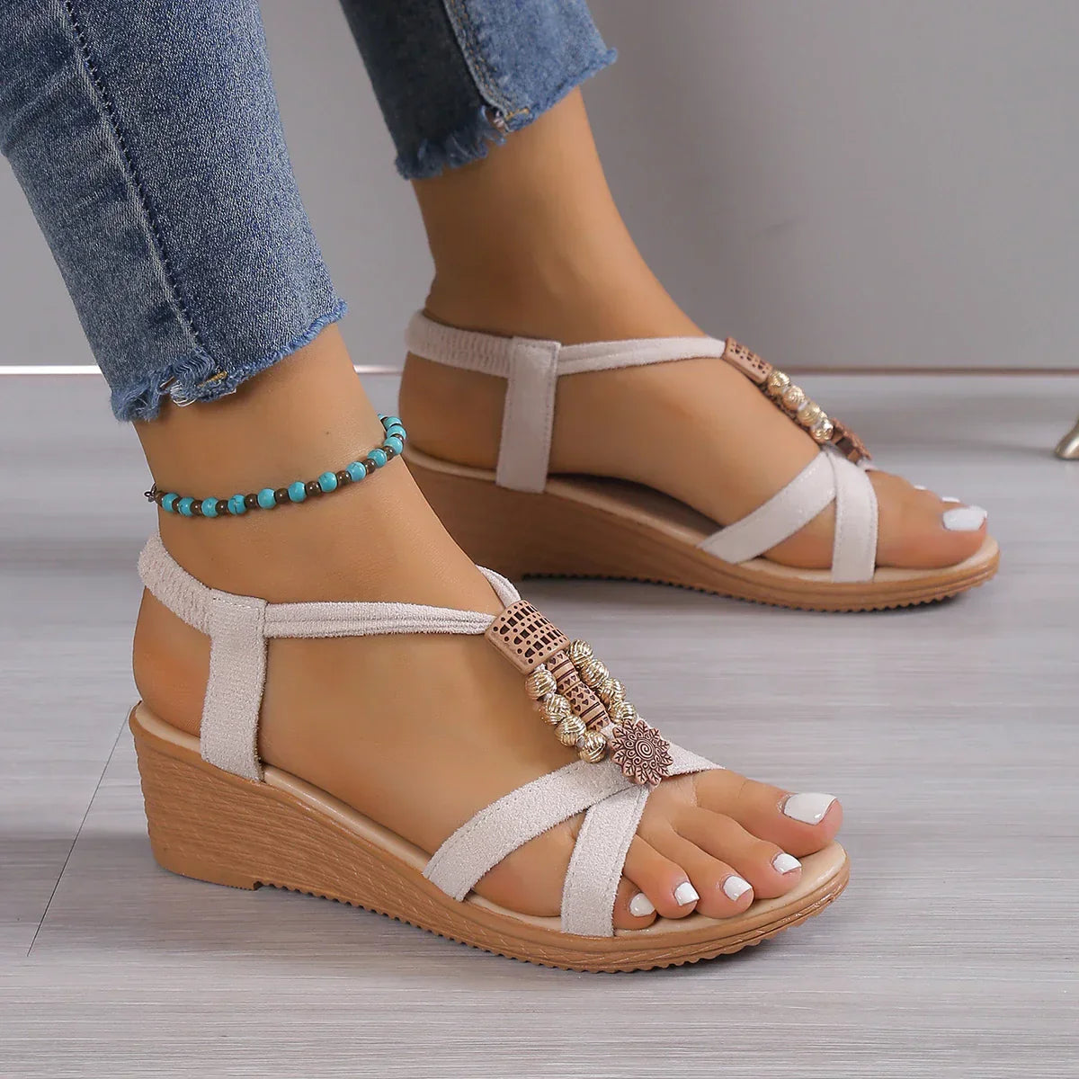 Adele Sommermode neue lässige Sandalen