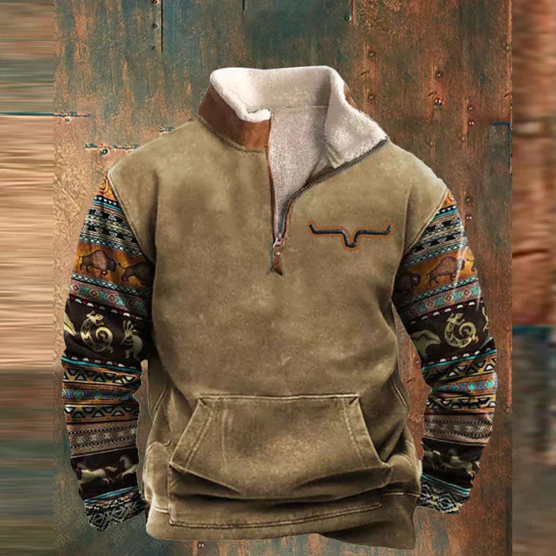 Raniel Viertel Zip-Up Pullover