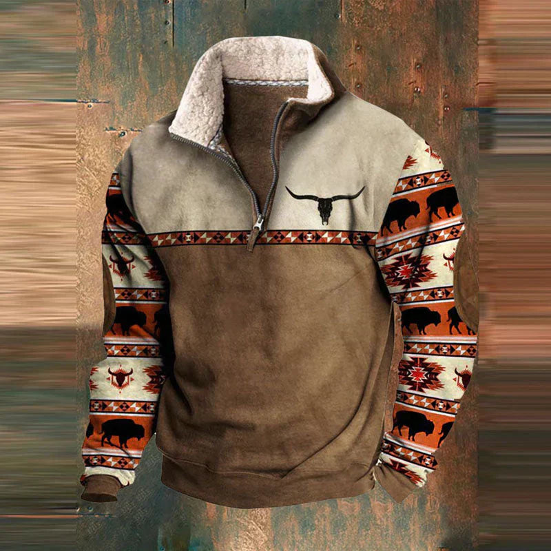 Raniel Viertel Zip-Up Pullover