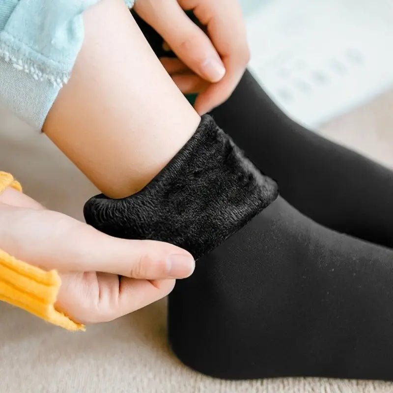 Paar 6 mit Fleece gefütterte Winter-Thermosocken