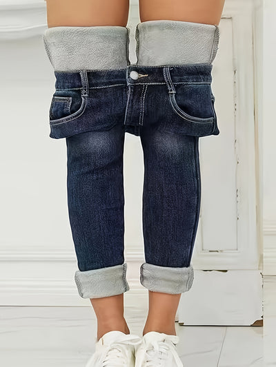 Taja Winterjeans mit hoher Taille