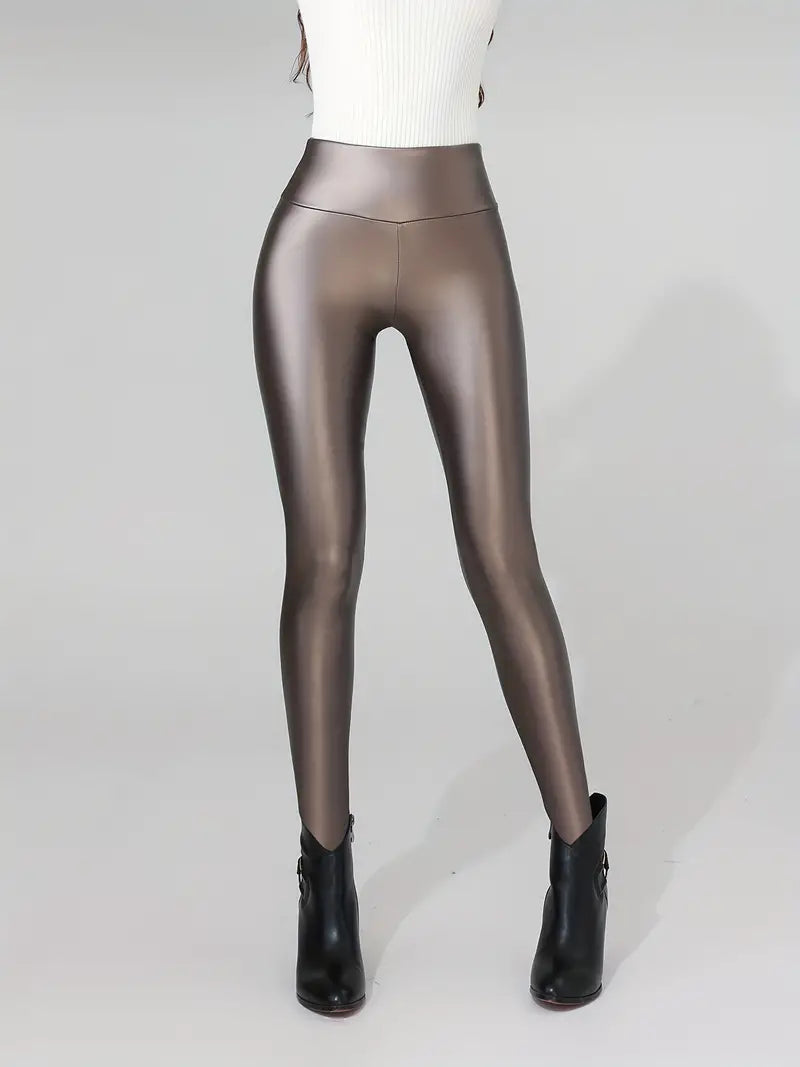 Mia – Kunstleder-Leggings mit hoher Taille