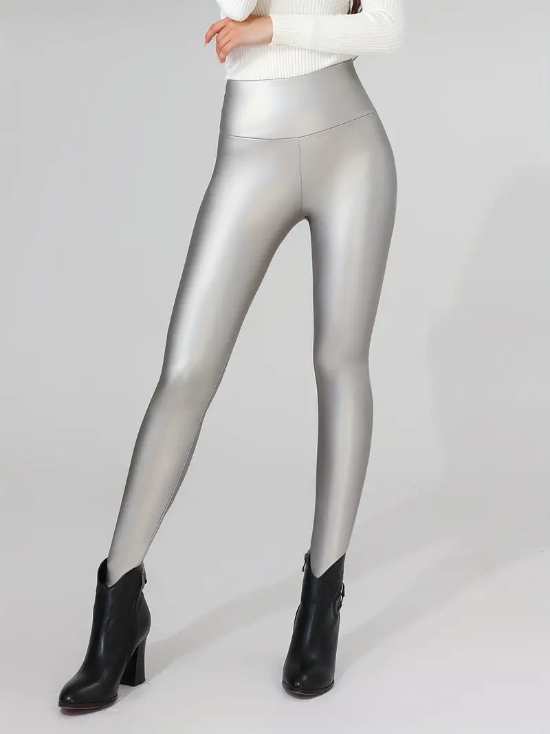 Mia – Kunstleder-Leggings mit hoher Taille